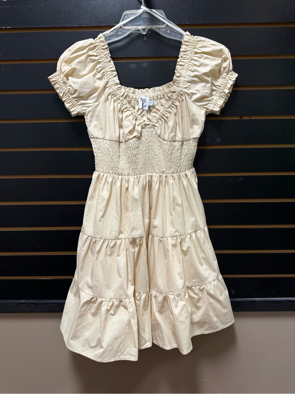 NWT Princess Polly Daniela Mini Dress Cream US 2 AU 6